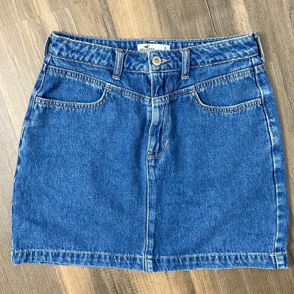 Hollister Women’s Ultra High-Rise Denim Jean Skirt Size 5 - Picture 11 of 12